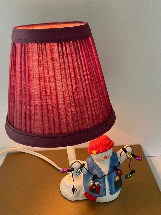 Snowman Night Light – Festive Holiday Decor – 3” Long Vintage - Picture 3 of 7